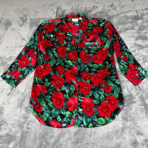 Vtg Gold Label Victoria's Secret Silk Nightgown Womens M Coquette Girl Feminine - Picture 2 of 9